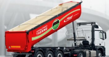 Sattelauflieger: Fliegl Asphaltprofi Thermo für den Einsatz im Straßenbau