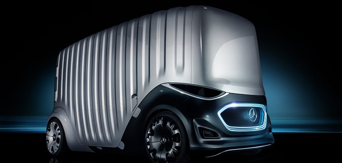 Mercedes Concept Car mit Cargo-Modul: Sieht so der Gütertransport der Zukunft aus?
