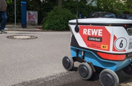 Autonome "Warenkörbe" in Hamburg-Elmsbüttel: REWE revolutioniert die letzte (Foto: REWE)