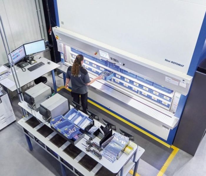 Der Hänel Rotomat (R) Lagerlift mit Smart Picking Lösung (Foto: Hänel GmbH & Co. KG)