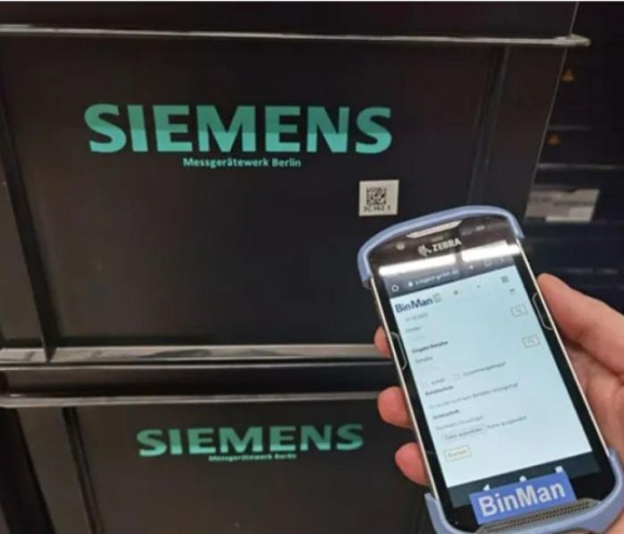Nachhaltig smartes Behältermanagement für die Siemens AG (Foto: LOGSOL GmbH)
