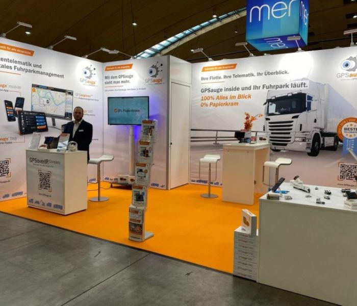 Der GPSoverIP-Messestand auf der NUFAM 2025 (Foto: GPSoverIP GmbH)
