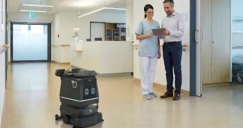 imrox integriert LionsBot Reinigungsroboter für unkomplizierten, risikoarmen Krankenhausbetrieb (Foto: LionsBot/imrox GmbH)