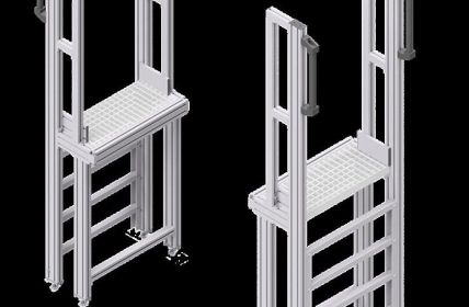 HYMER-Steigtechnik präsentiert kompakte Aufstiege und flexible Stufenlösungen auf (Foto: HYMER-Leichtmetallbau GmbH & Co. KG)