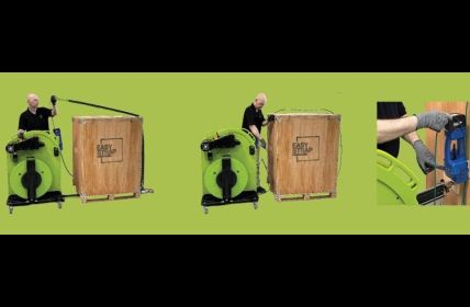 Professionelle Palettenumreifung erhöht Transportsicherheit und reduziert Logistikkosten nachhaltig (Foto: EasyStrap Packaging GmbH)